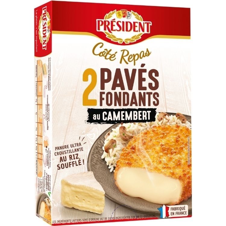 President Breaded Fondants with Camembert Cheese x2 200g
