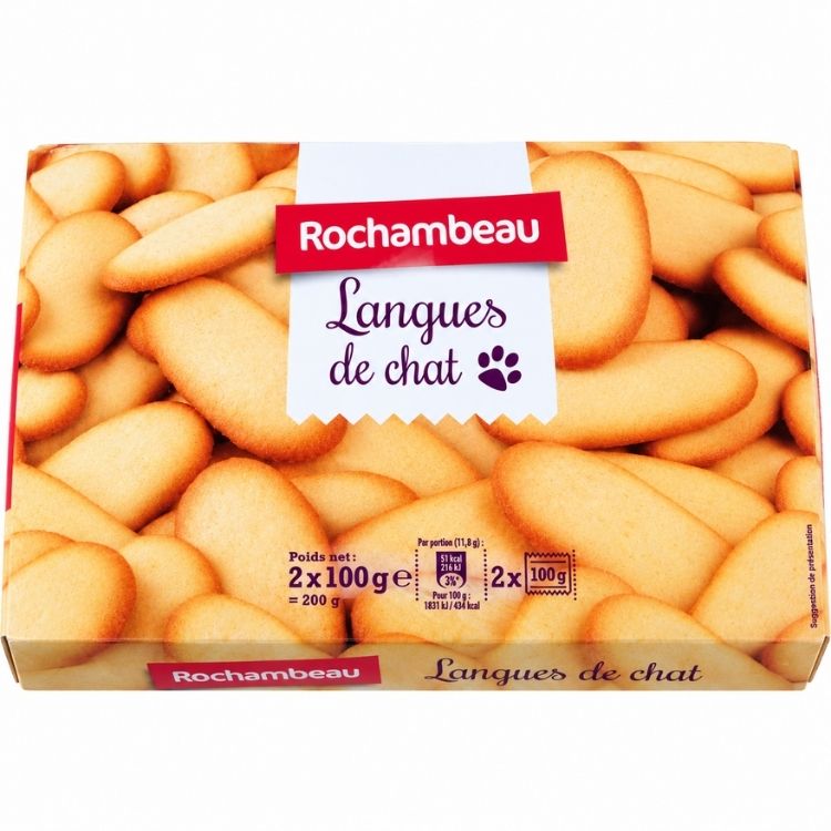 Rochambeau Langues de Chat Biscuits 2x100g 200g