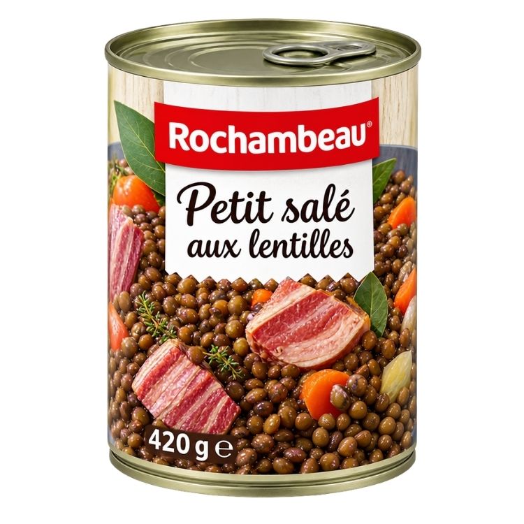Rochambeau Petit Sale (Pork) with Lentils 420g