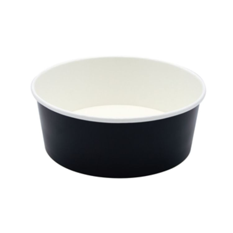Sphere Black Cardboard Round Salad Box 1.3L x50