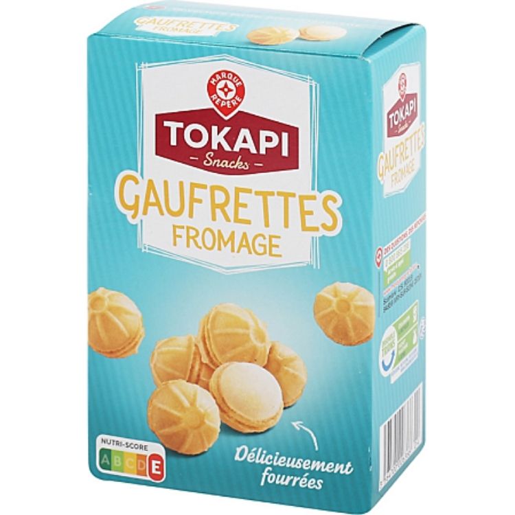 Tokapi Gaufrettes Cheese Filled Crackers 75g