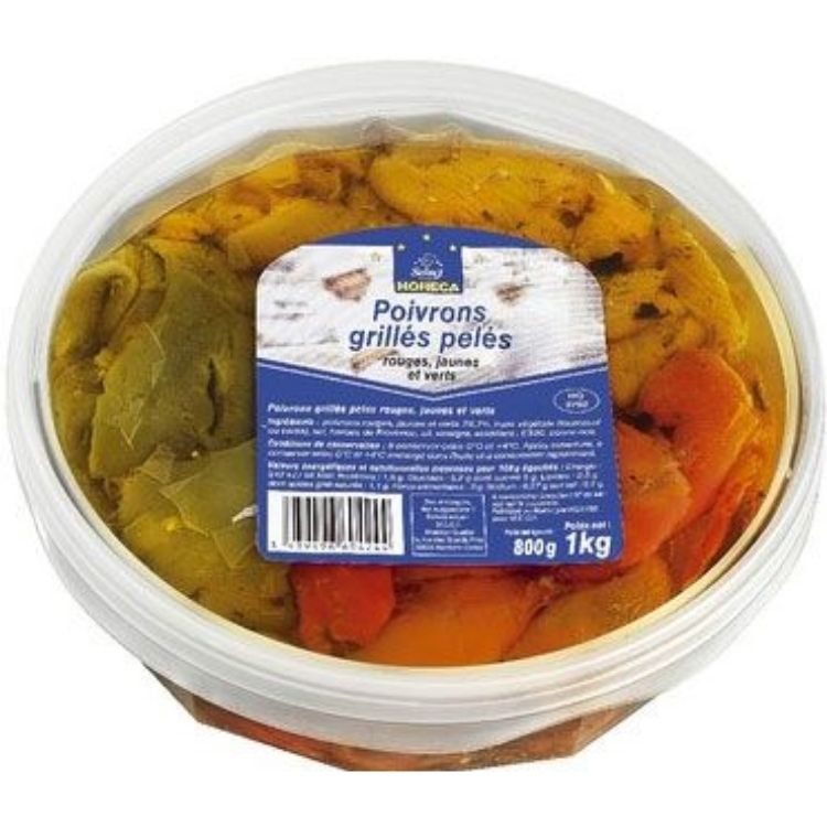 Trio Of Grilled Peeled Marinated Peppers 1kg
