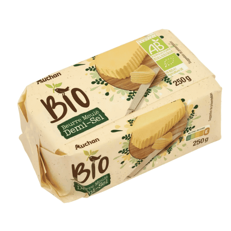 Supermarket Brand Organic Salted butter 250g