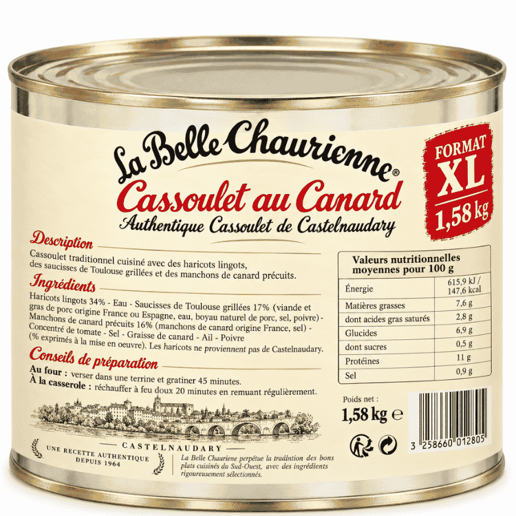 La Belle Chaurienne Duck confit cassoulet Family Size 1.58kg
