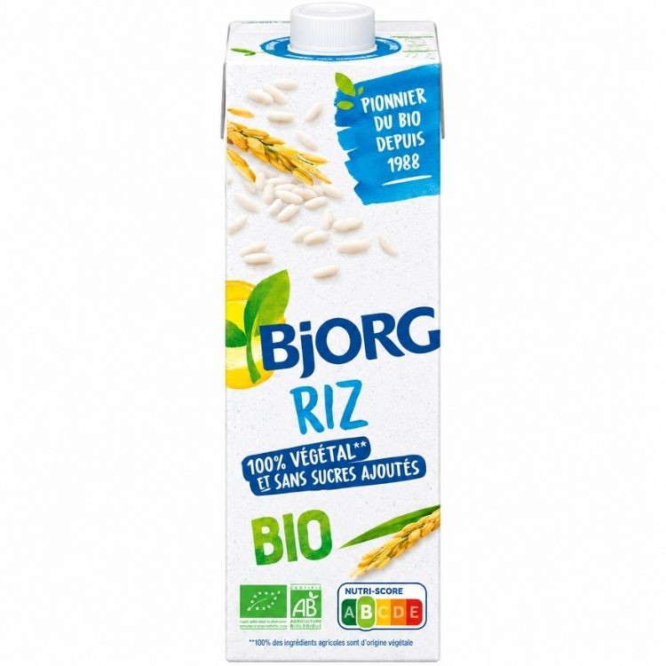 Bjorg Organic Rice Milk No Added Sugar 1L