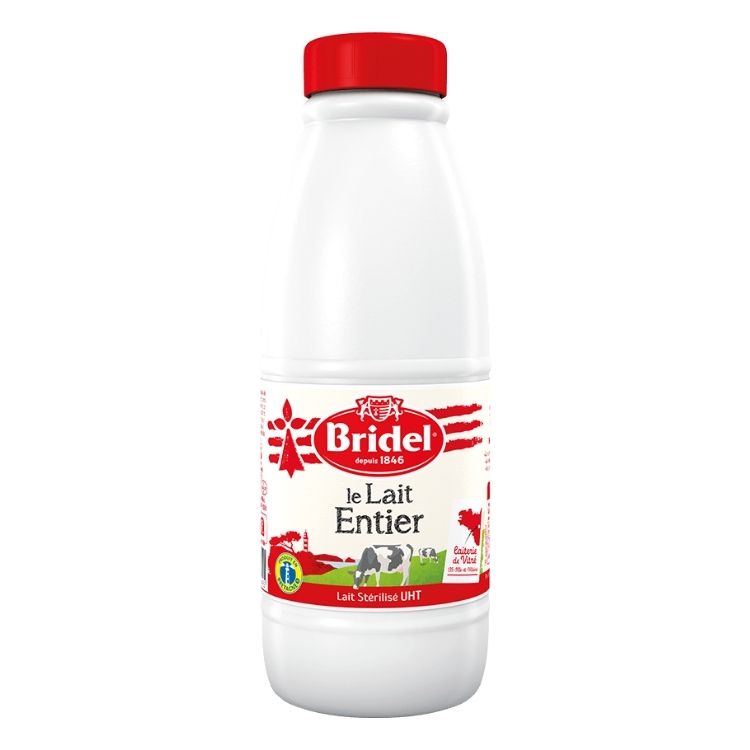 Bridel UHT Whole Milk 3.6% Fat 6x1L