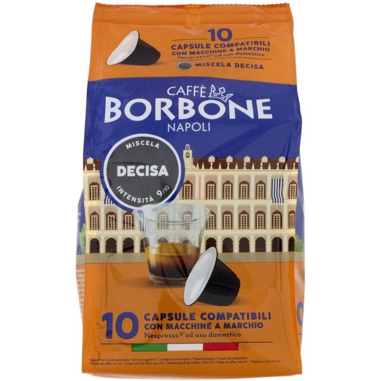 Caffè Borbone Miscela Nera Decisa Nespresso Compatible Coffee Capsules x10