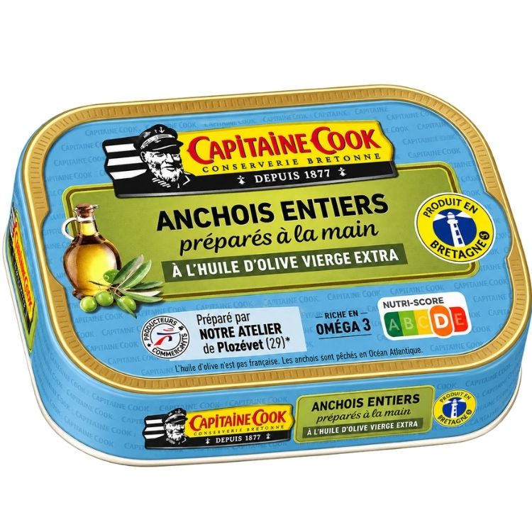 Capitaine Cook Whole Anchovies in Extra Virgin Olive Oil 100g