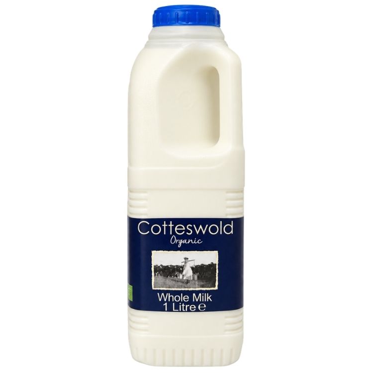 Cotteswold Fresh Organic Whole Milk 1L