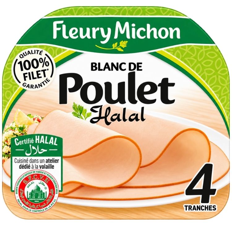 Fleury Michon Chicken Breast Halal x4 Slices 160g