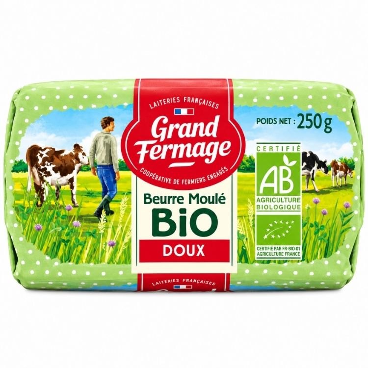 Grand Fermage Noirmoutier Organic Unsalted Butter 250g