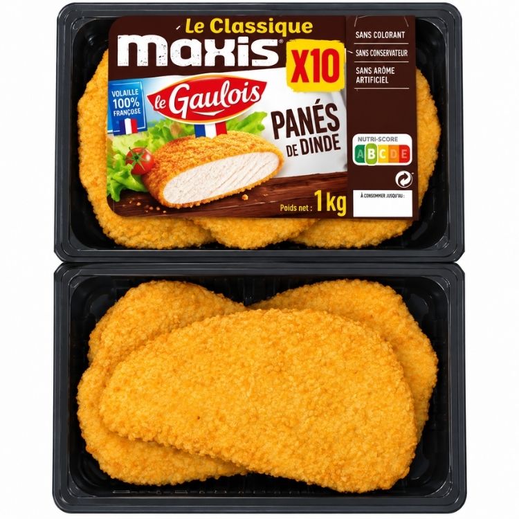Le Gaulois Breaded Turkey x10 1kg