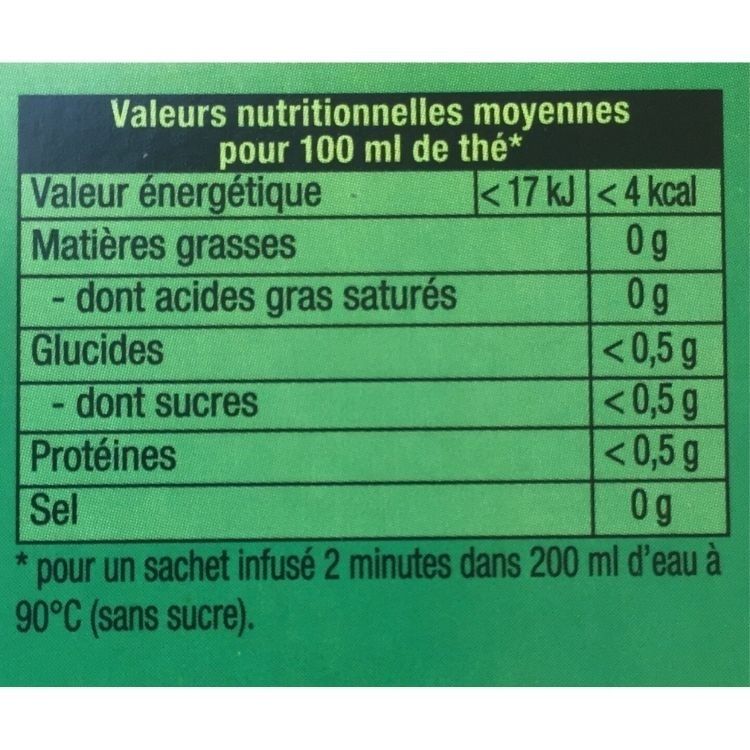Lipton Organic Lemon Green Tea 20 Sachets 39g
