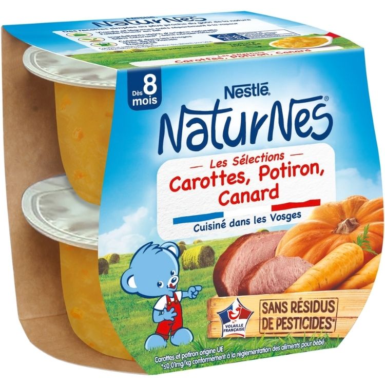 Nestle Naturnes Carrots Pumpkin and Duck 2x200g 400g