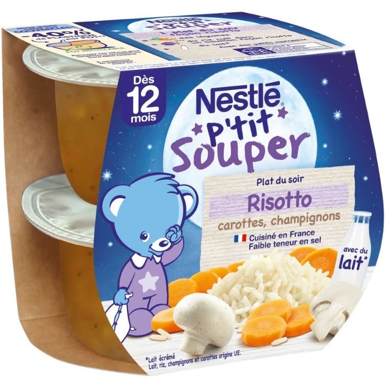 Nestle P'tit Souper Quinotto with Carrots & Parnsips from 8 Months 2x200g