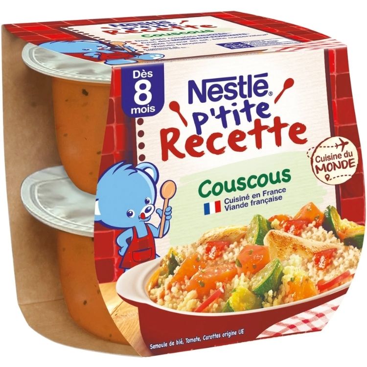 Nestle P'tite Recette Couscous from 8 Months 2x200g
