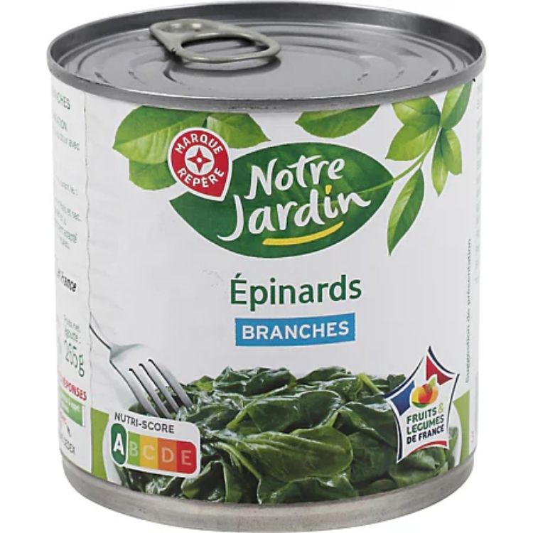 Notre Jardin Spinach on Leaf (or other Supermarket Brand) 265g