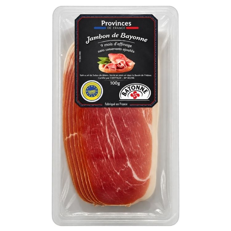 Provinces de France Bayonne Dry Cured Ham 5 Slices 100g