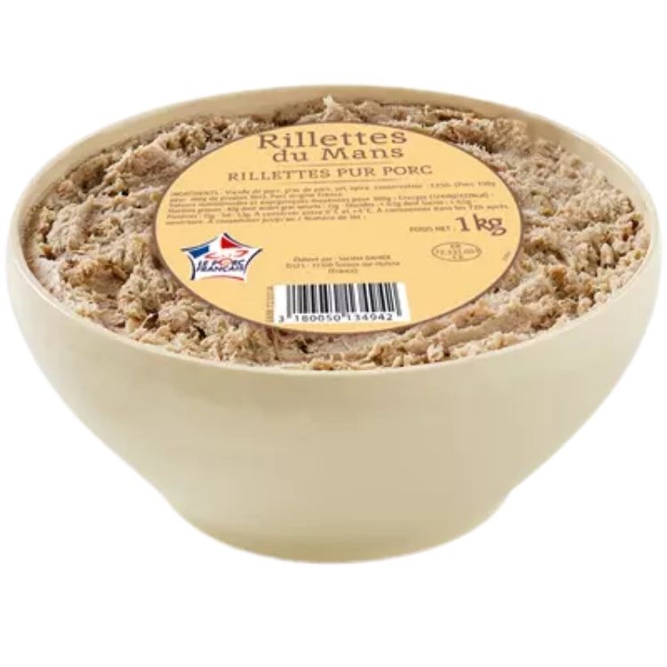 Pure Porc Potted Meat from Le Mans (Rillettes) 1kg