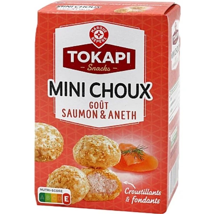 Tokapi Mini Choux Salmon & Dill Crackers 60g