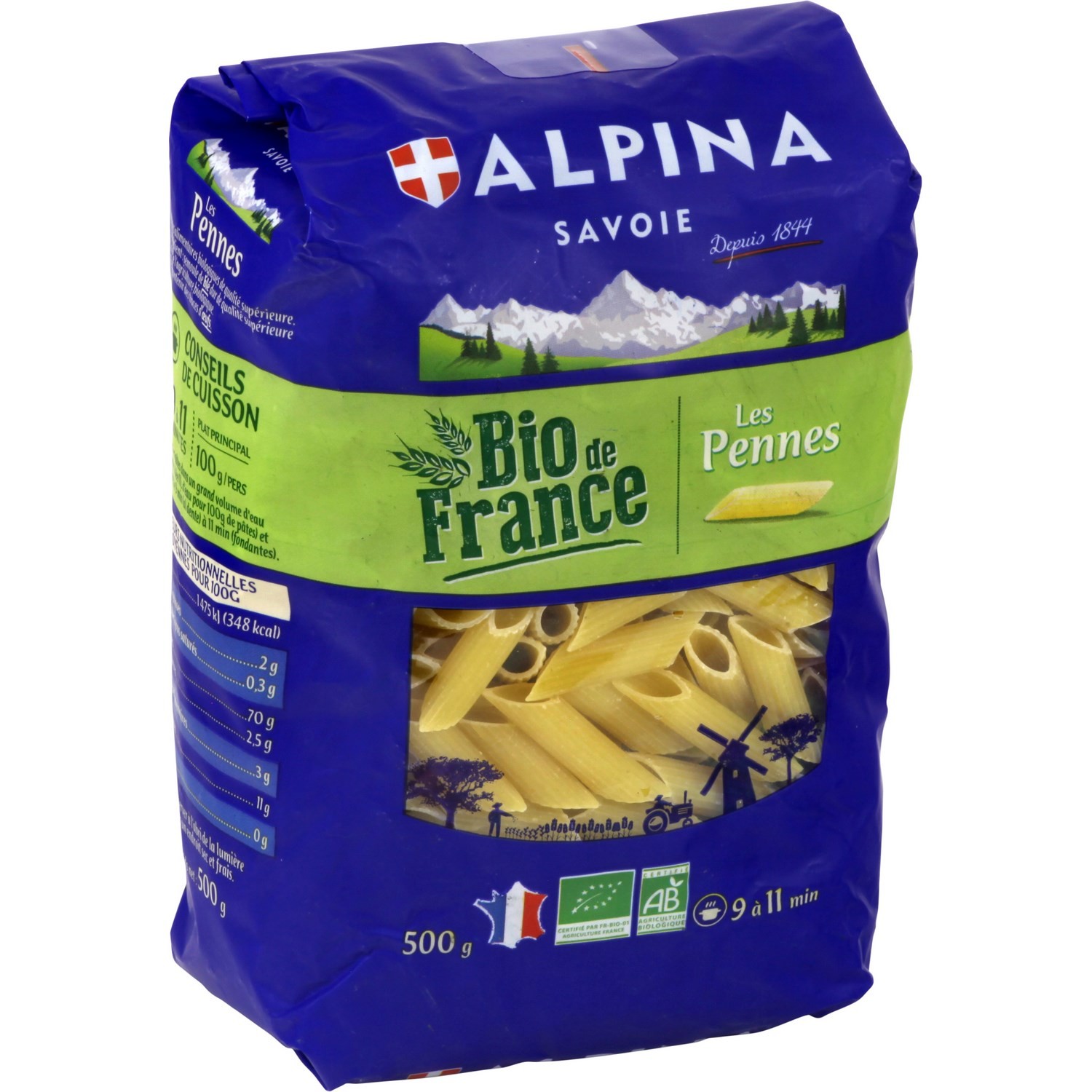 Alpina Organic Pasta Penne 500g