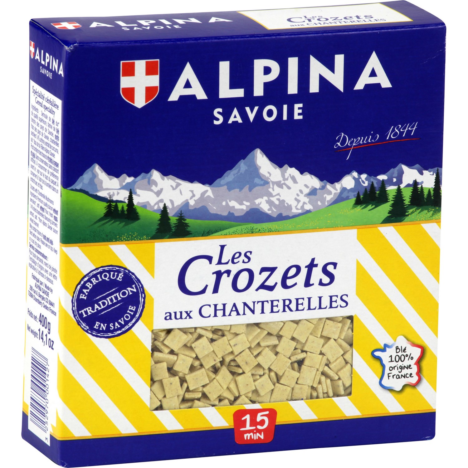 Alpina Pasta Les Crozets with Chanterelles (wild mushrooms) 400g