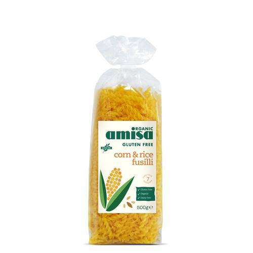 Amisa Organic Corn & Rice Fusilli gluten free 500g