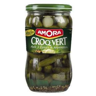 Amora Croq'Vert 5 spices pickles 370g
