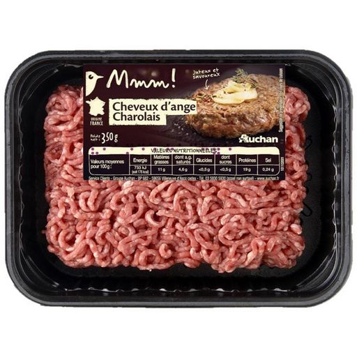 Auchan or Carrefour Mince beef meat 350g