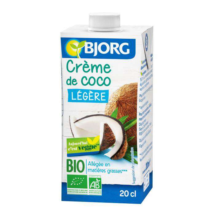 Bjorg Organic light Coconut cream 20cl