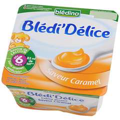 Bledina Bledi'Delice Caramel cream dessert 4x100g from 6 months
