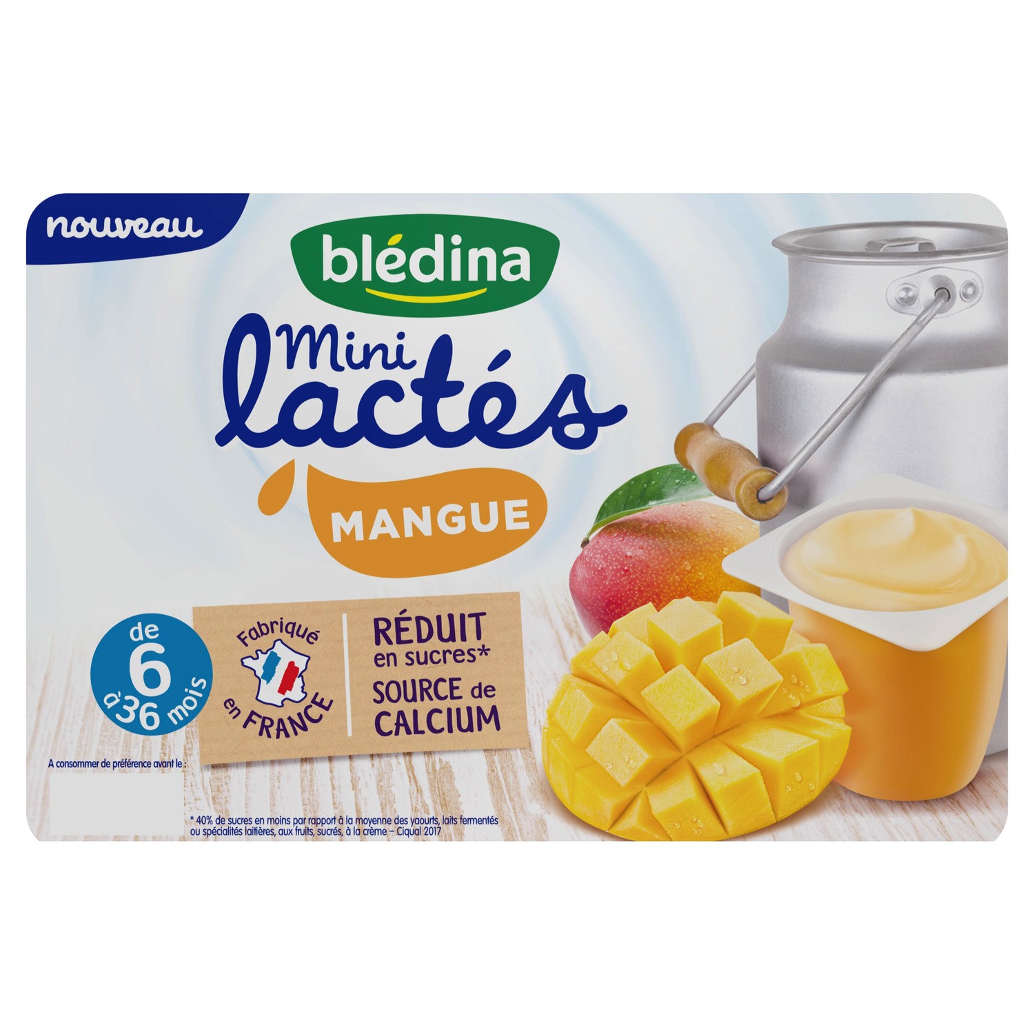 Bledina Mini Lactes Mango Yogurts 6x55g From 6 Months Europafoodxb Buy Food Online From Europe Best Price