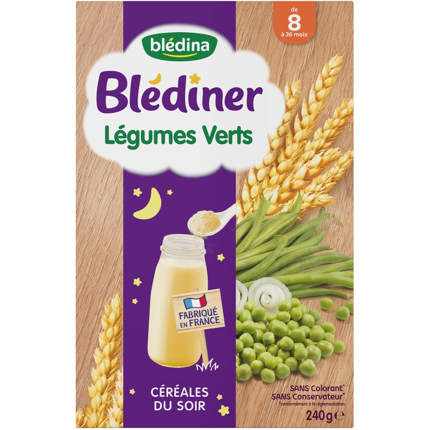 Bledina Blediner Green Vegetables from 8 months 240g