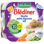 Bledina Blediner Vegetable risotto & Milk 2x230g from 10 months