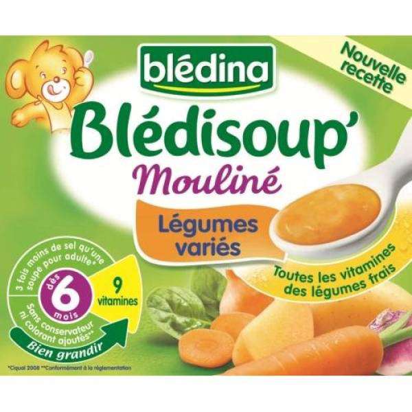 Bledina Bledisoup Mouline of Vegetables 2x250ml from 6 months
