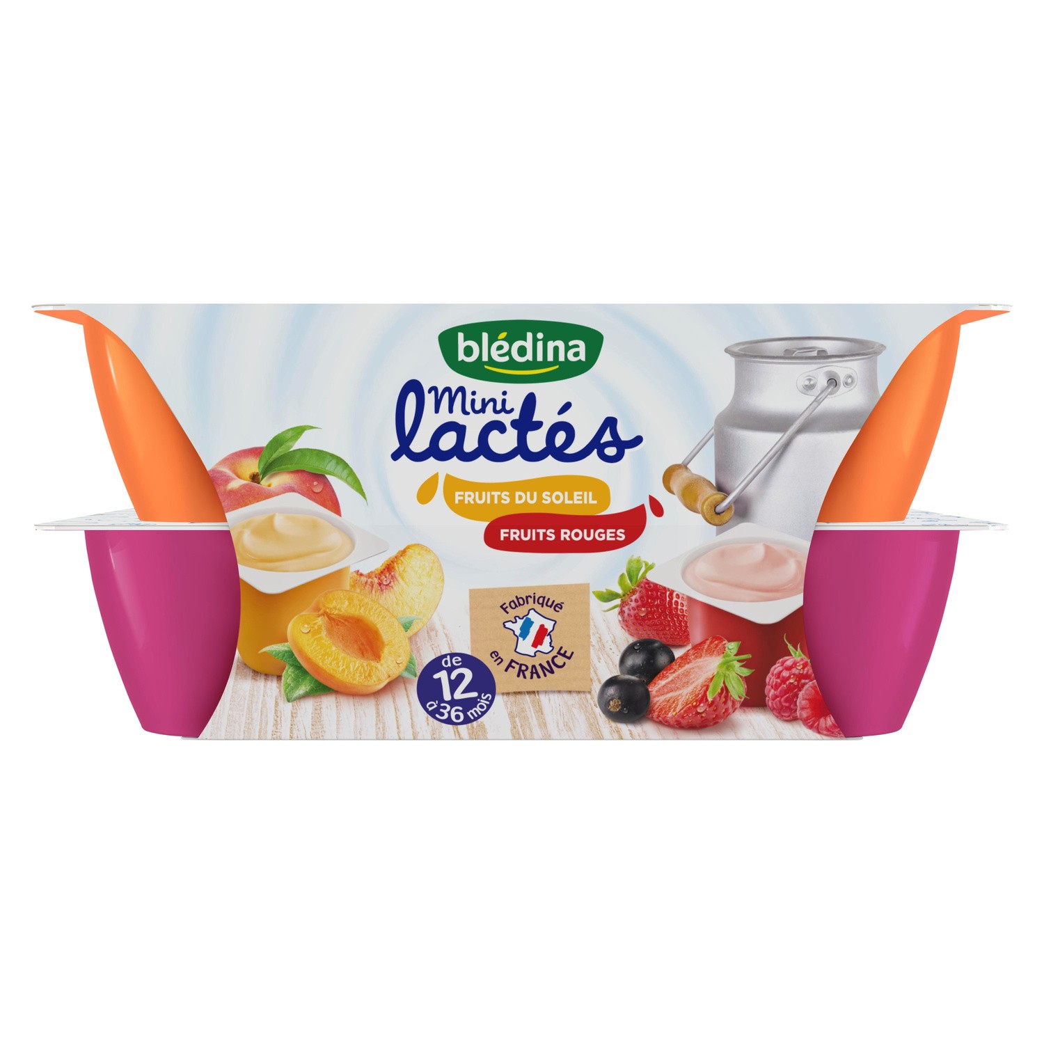 Bledina Mini Lactes Red Fruits & Summer Fruits 12x55g From 12 Months ...