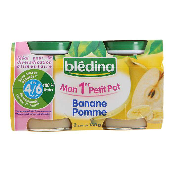 Bledina My 1st Little pot Apple Banana 2x130g from 4 months