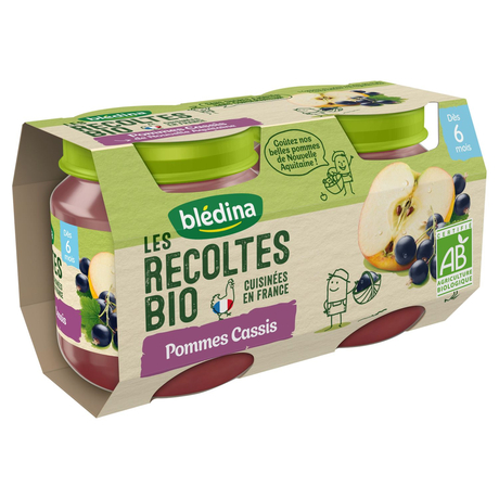 Bledina Organic Apple Blackcurrant 2x130g From 6 Months Europafoodxb Buy Food Online From Europe Best Price