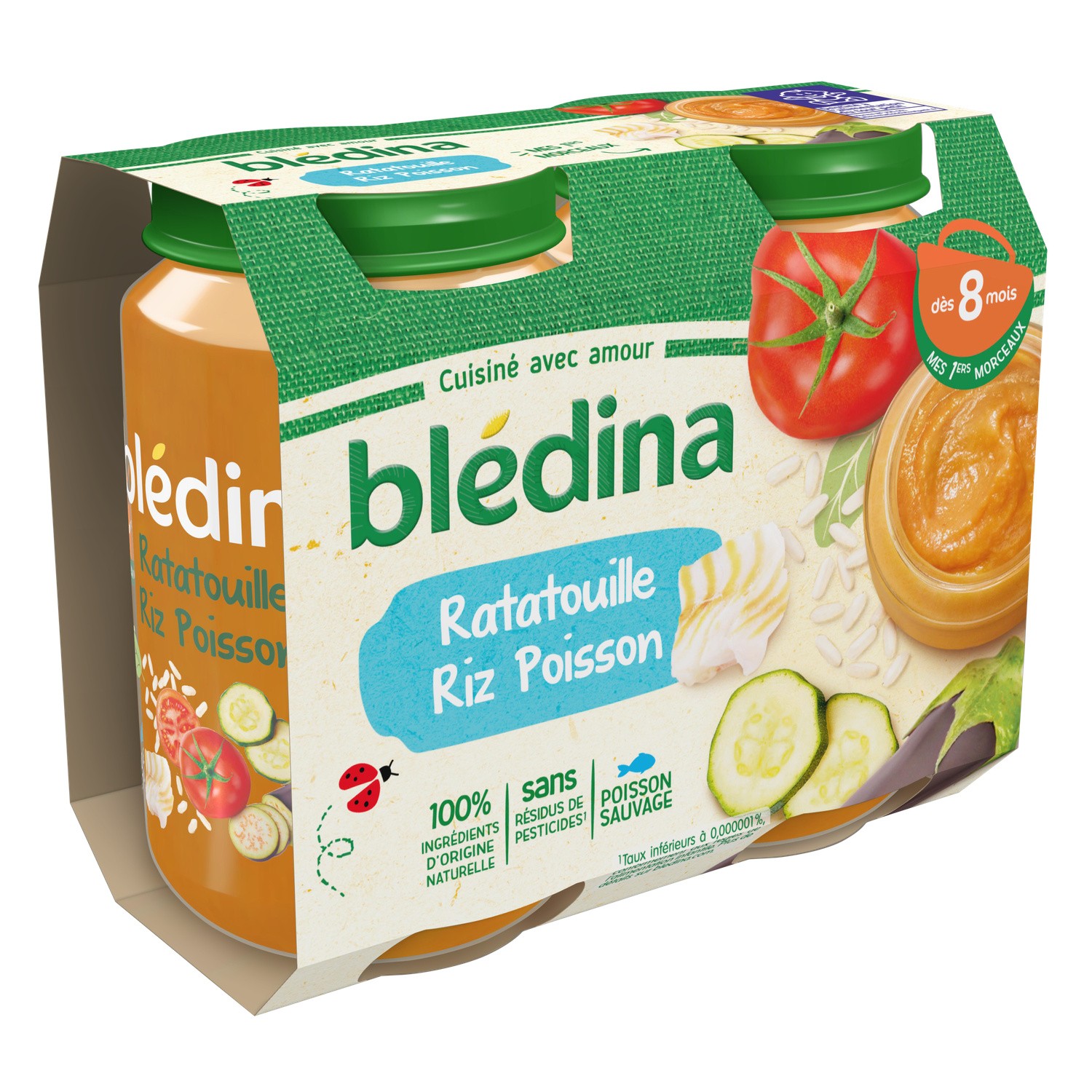 Bledina Pot Ratatouille Rice Fish 2x0g From 8 Months Europafoodxb Buy Food Online From Europe Best Price