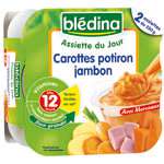 Bledina Today's Plate, Carrots, Pumkins & Ham 2x230g from 12 months
