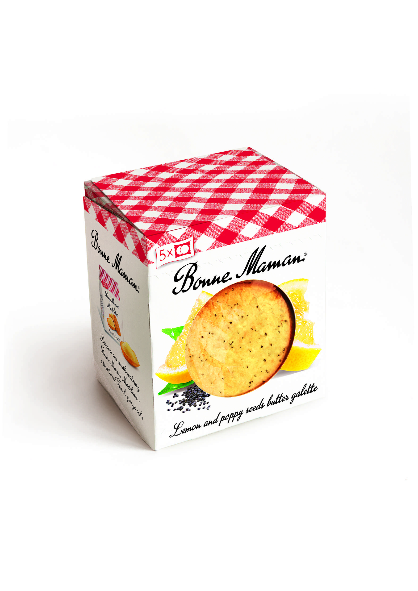 Bonne Maman Lemon and Poppy seed butter galette 140g