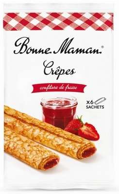 Bonne Maman Strawberry Jam Crepes x6 192g