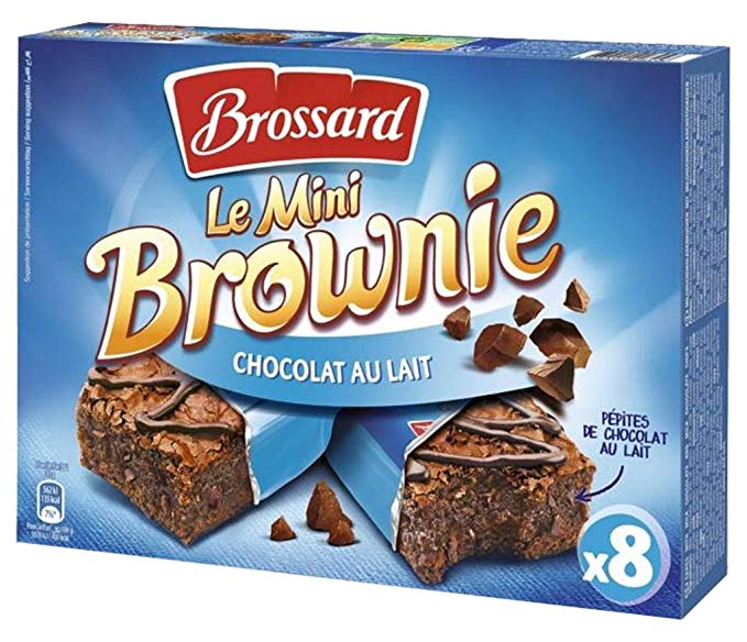 Brossard Mini Milk chocolate brownies x8 240g