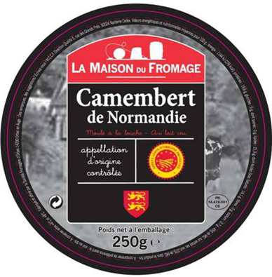 Camembert de Normandie AOP  La Maison du Fromage 250g