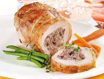 Chicken roast (Red Label) stuffed with foie gras and ceps* 1kg