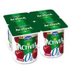 Danone Activia Cherry yogurts 0% FAT 4x125g