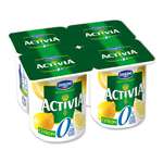 Danone Activia Lemon yogurts 0% FAT 4x125g