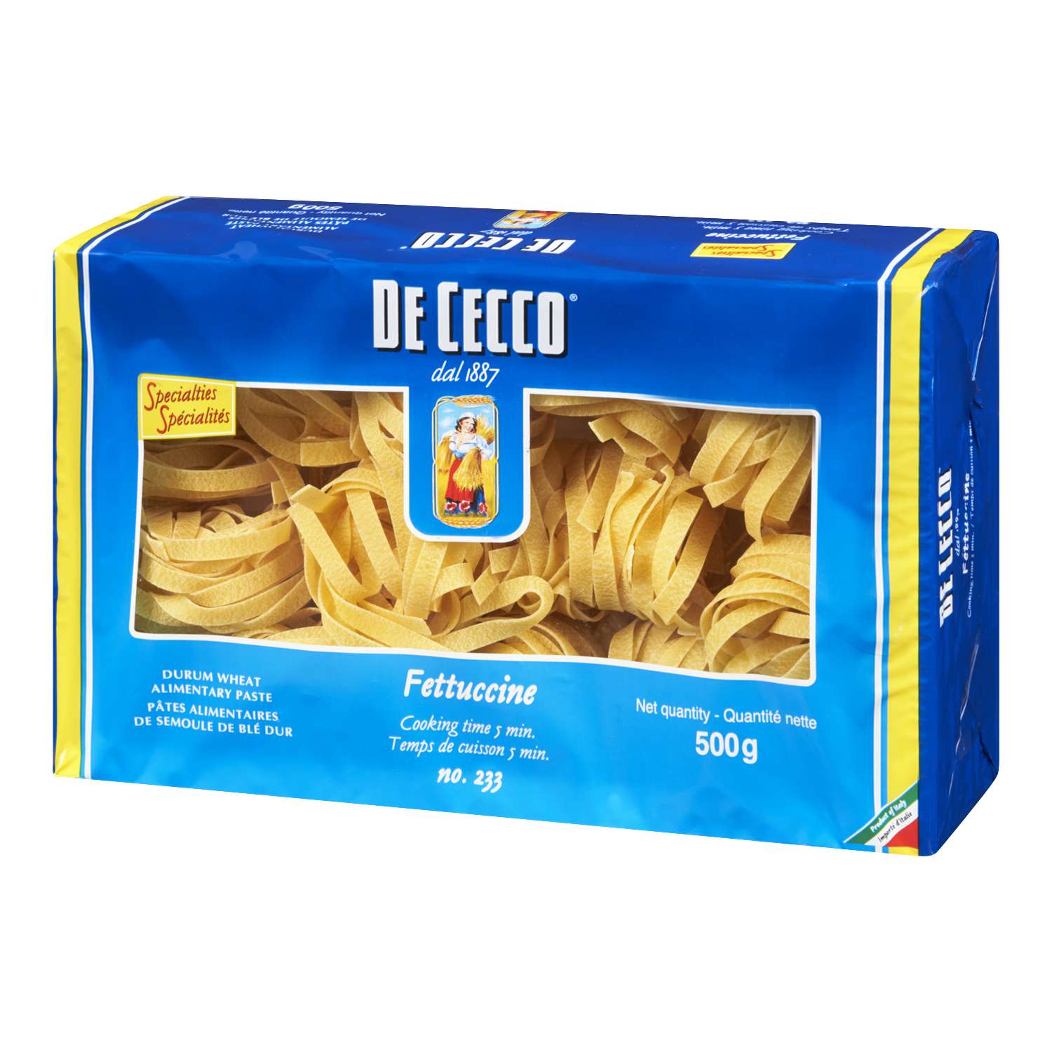 De Cecco Fettuccine plain pasta N233 500g