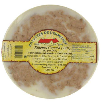 Duck Rillettes With Geniper (Potted Meat) 1kg