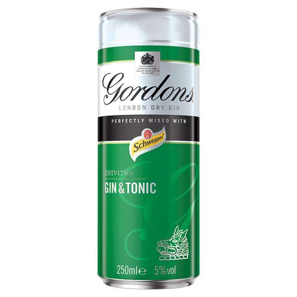 Gordon's with Schweppes Gin & Tonic 250ml